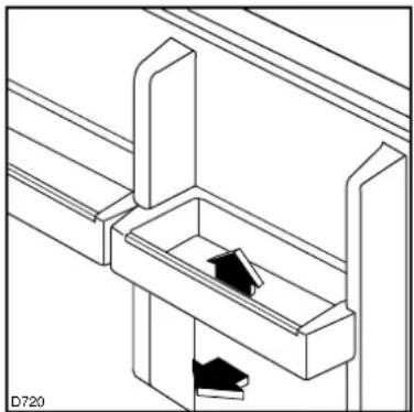 NARDI RF320H - Positioning the door shelves - 1