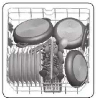 NORDMENDE DF62 - Alternative basket loads Lower basket - 1