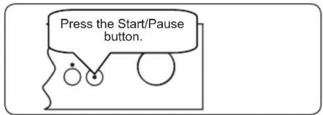 Press the Start/Pause button.