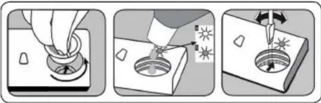 NORDMENDE DW66SL - Filling the rinse-aid and setting - 1