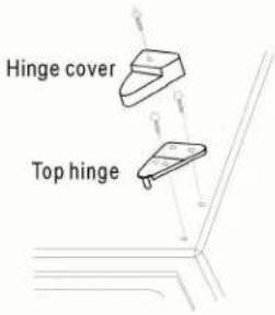 Magic Chef HMBR445BE - CHANGING THE REVERSIBLE DOOR - 2