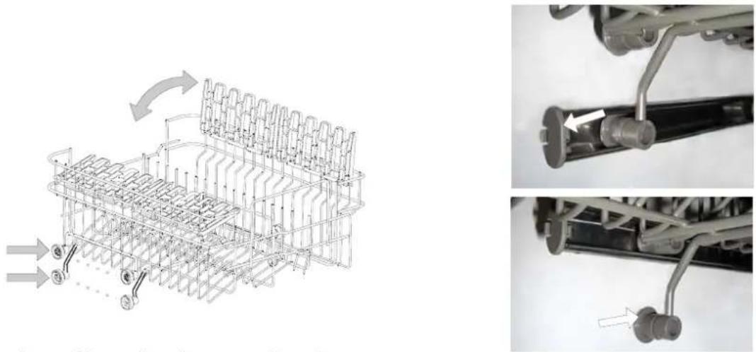 Logik LS474WN - Adjusting the Upper Rack - 1