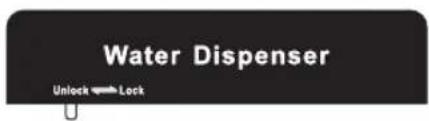 Water Dispenser Unlock Lock