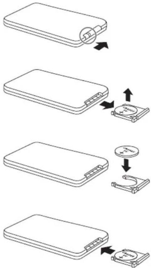 Logik LHFDAB11 - Battery Installation for the Remote Control - 1