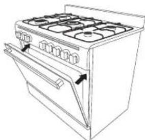 Logik LFTG90W14 - Removing the Oven Door - 2