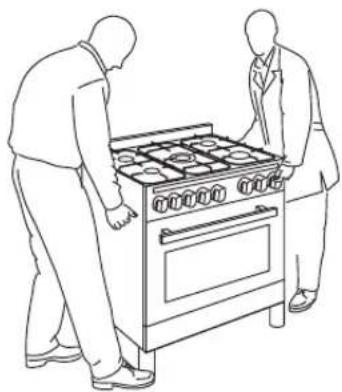 Logik LFTG90W14 - Moving the Cooker - 2