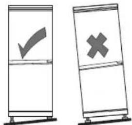 Two vertical diagrams showing check and cross symbols, likely indicating selection or cancellation status.