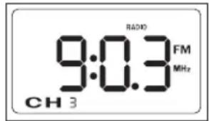 RADD 9:0.3 FM MHz CH 3
