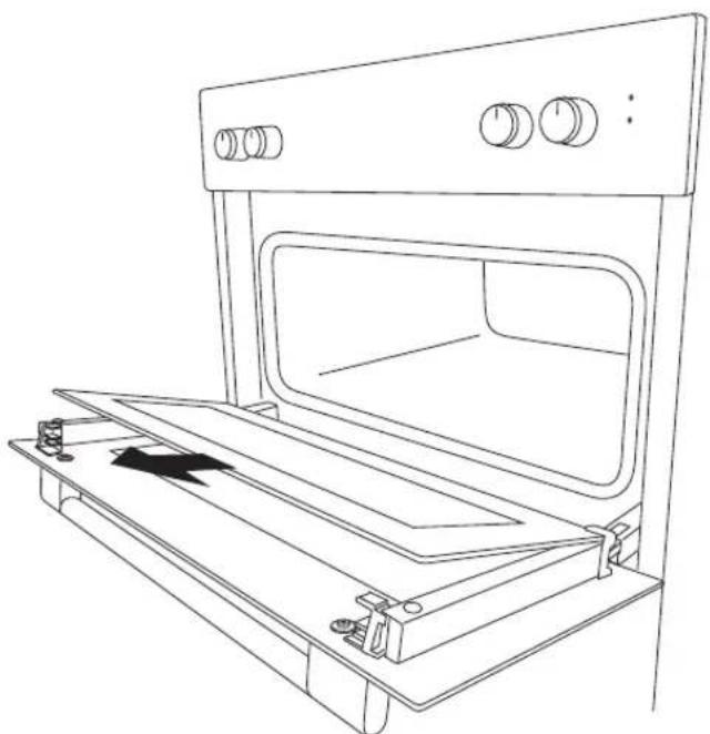 Logik LBUDOX18 - Removing the Oven Door Glass for Cleaning - 2