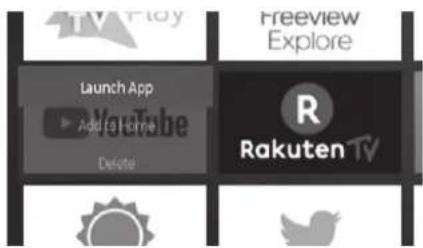 TV Play Freeview Explore Launch App Add to Home Debate Rakuten TV