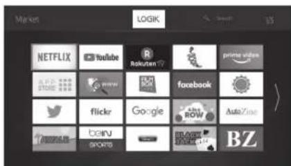 Market LOGIK NETFLIX YouTube Rokuten prime video facebook flickr Google autozins bany sports BZ