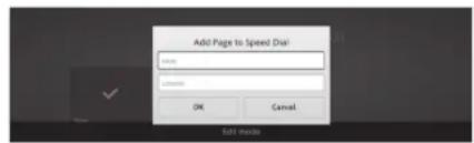 Add Page to Speed Dial OK Cancel Send Inside