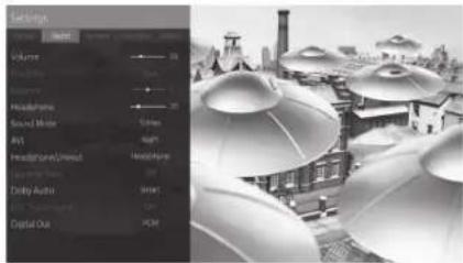 Settings Volume Headframe Sound Mixer AVI Headframe/Unfold Headframe Daddy Audio Smart Digital Out PCM