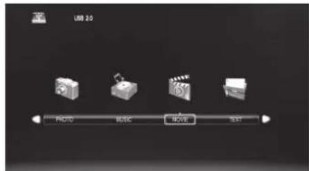 USB 2.0 Photo Music MOVE Text