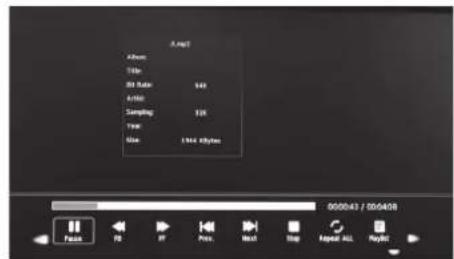 Audio Title: 3D Player: 549 Audio: Sampling: 108 Year: Size: 1000 bytes 000043 / 000408 Facts R PF Press Next Stop Repeat All Readylist
