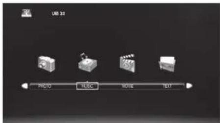 USB 2.0 PHOTO MUSIC MOVIE TEXT