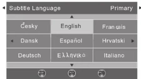 Logik L32HE12 - Subtitle Language (DTV Mode) - 4