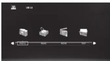 USB 2.0 PHOTO MUSIC MOVE TEXT