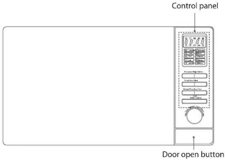 Control panel Door open button
