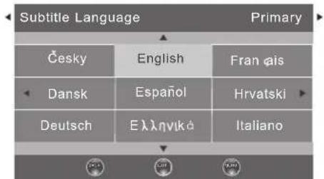 Logik L24FED12I - Subtitle Language (DTV Mode) - 4