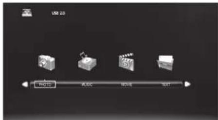 USB 2.0 RADIO MUSIC MOV TEXT