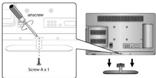 unscrew Screw A x 1