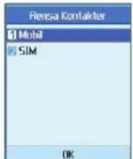 Piensa Kontakter Mobil SIM OK