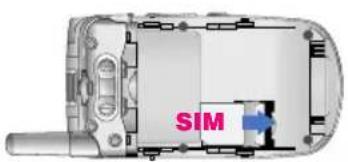 LG U8110 - Sätta i SIM-kortet - 1
