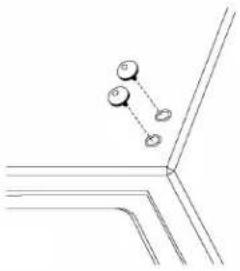 Magic Chef HMBR445SE - CHANGING THE REVERSIBLE DOOR - 7