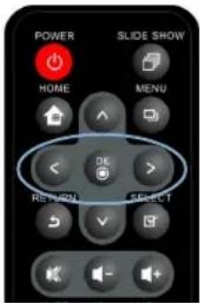 POWER SLIDE SHOW HOME MENU OK RETURN SELECT