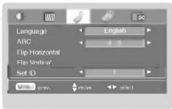 Language ARC Flip Horizontal Flip Vertical* Set ID English 4.5 1 prev. move select