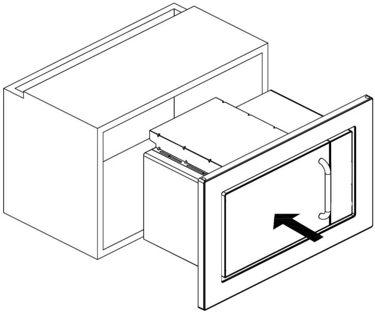 Orbegozo MIG 2027 - Place the oven into cabinet - 1