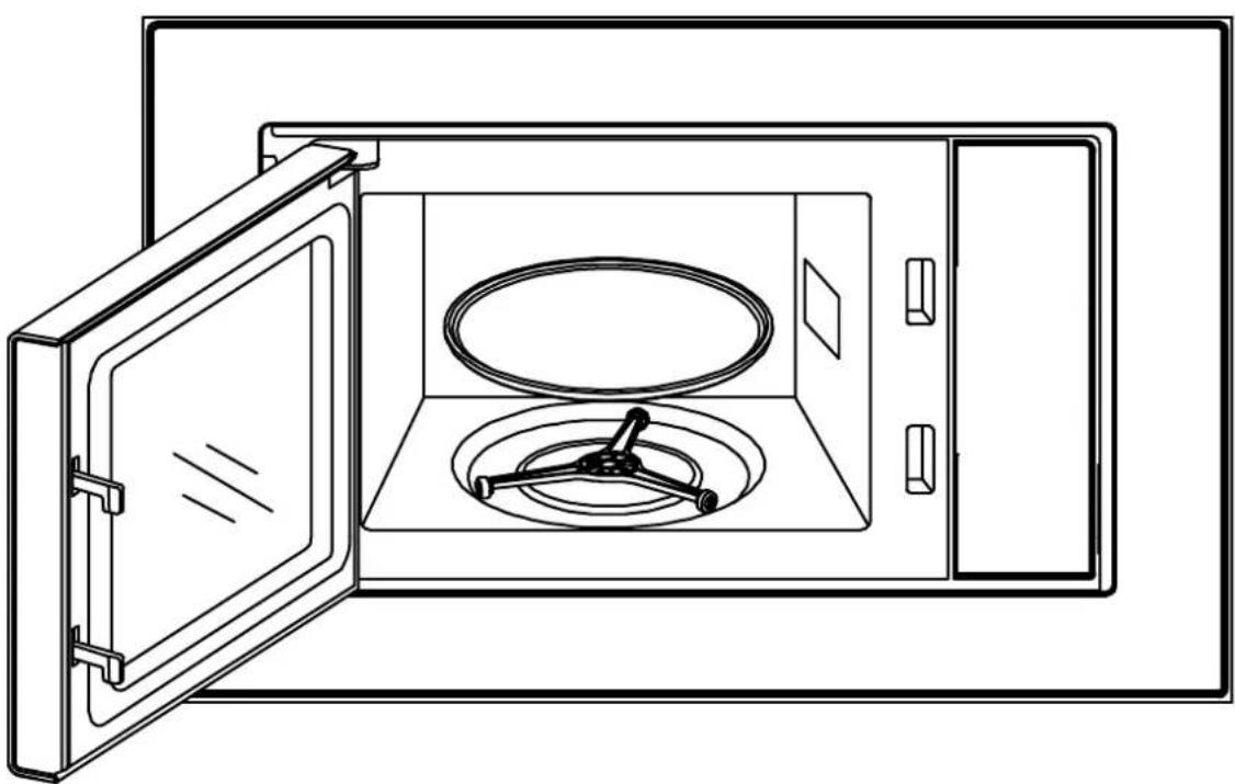 Orbegozo MIG 2027 - Place the oven in the middle of the cabinet - 4