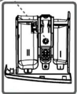 Orima ORM 106 W - Compartimento para amaciador de tecido, goma, detergente: - 2