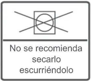 No se recomienda secarlo escurriéndolo