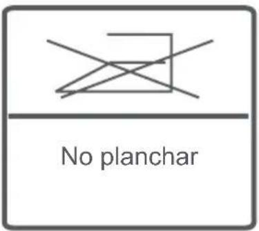 No planchar