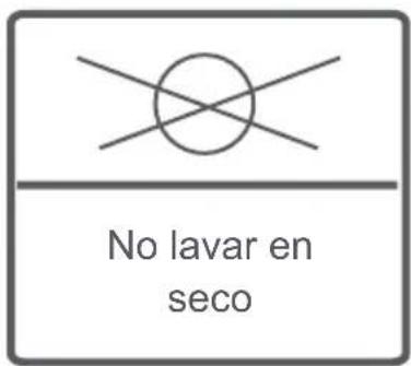 No lavar en seco
