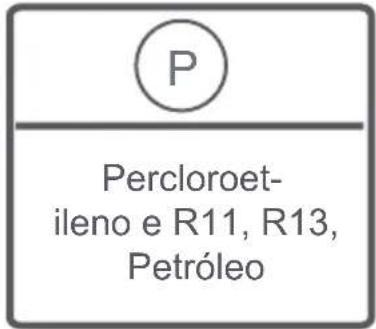 P Percloroet- ileno e R11, R13, Petróleo