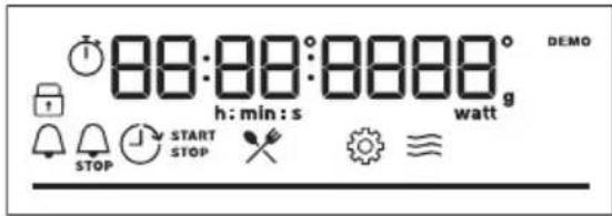 88:00:000000 h:min:s watt g DEMO STOP START STOP