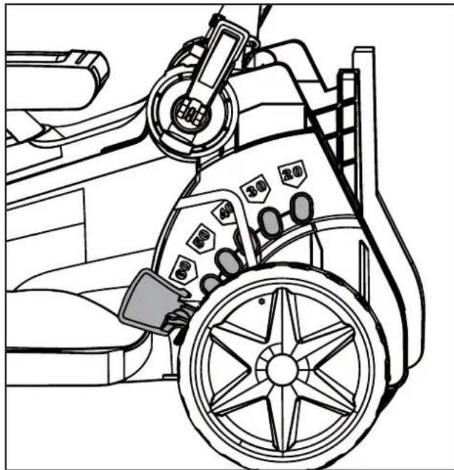 Technical diagram of a vehicle's front wheel assembly with labeled components and parts