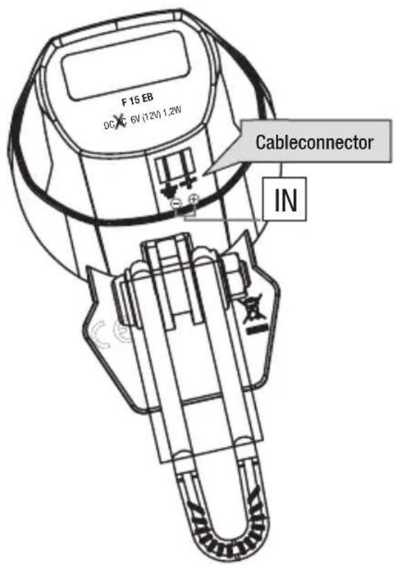 F 15 EB DC C 6V (120) 1.2W Cableconnector IN