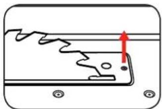 Ozito TBS-254 - Changing the table insert - 2