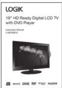 LOGIK 19" HD Ready Digital LCD TV with DVD Player Instruction Manual LIND/0810