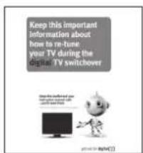 Keep this important information about how to re-tune your TV during the digital TV switchover Using the video and you can't use any other TV content. An online video