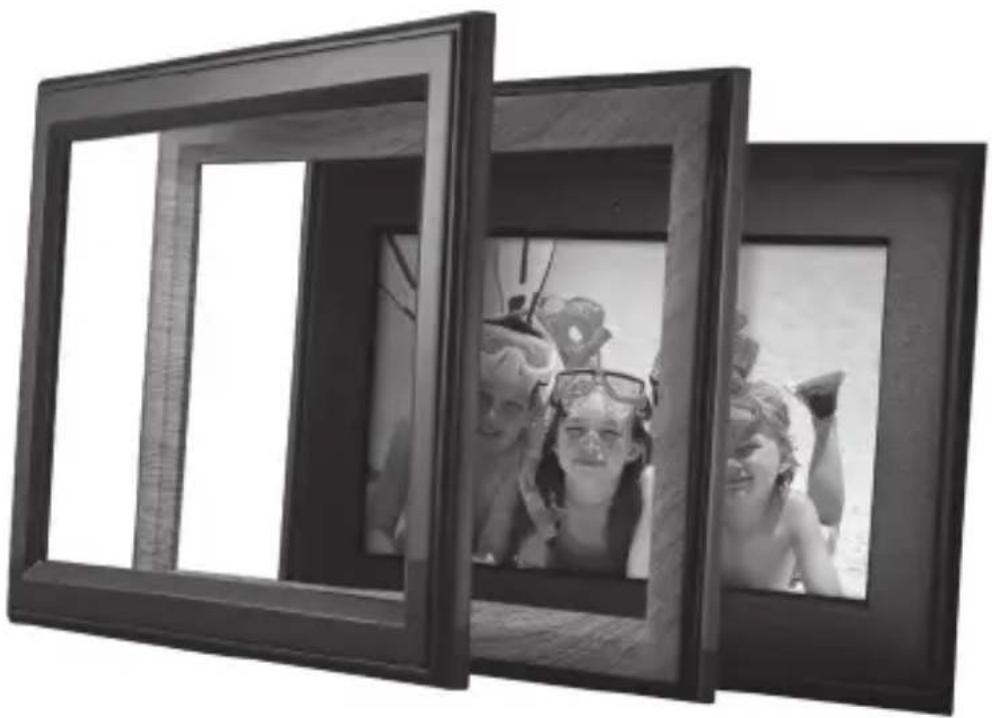 Logik L7IDPF09 - 7" Digital Photo Frame With Interchangeable Frames - 1