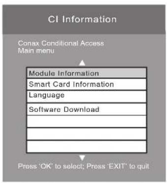 Logik L32HE13B - To view the module information - 3