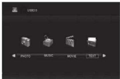 USB2.0 PHOTO MUSIC MOVIE TEXT