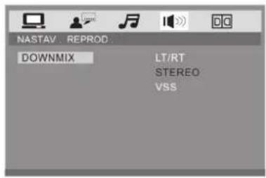 NASTAV REPROD DOWNMIX LT/RT STEREO VSS
