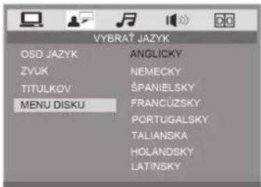 VYBRAT JAZYK OSD JAZYK ANGLICKY ZVUK NEMECKY TITULKOV ŠPANIELSKY MENU DISKU FRANCÚZSKY TALIANSKA HOLANDSKY LATINSKY