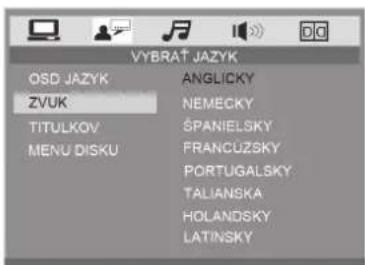 VYBRAT JAZYK OSD JAZYK ANGLICKY ZVUK NEMECKY TITULKOV ŠPANIELSKY MENU DISKU FRANCÜZSKY TORTUGALSKY TALIANSKA HOLANDSKY LATINSKY